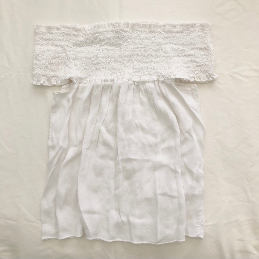 brandy melville white seymour off the shoulder top